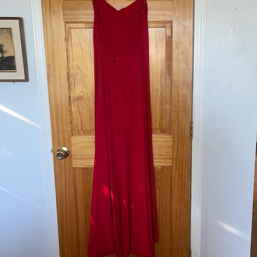 Floor length red reformation gown. Size 6